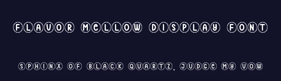 Flavor Mellow Display Font by creativeletter — Decorative Font — thumbnail 2