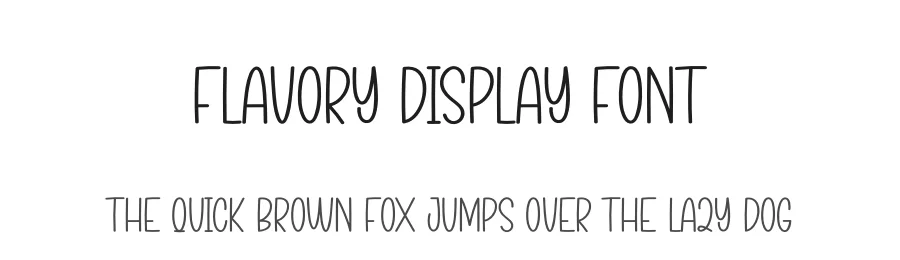 Flavory Display Font by creativeletter — Script Handwritten Font