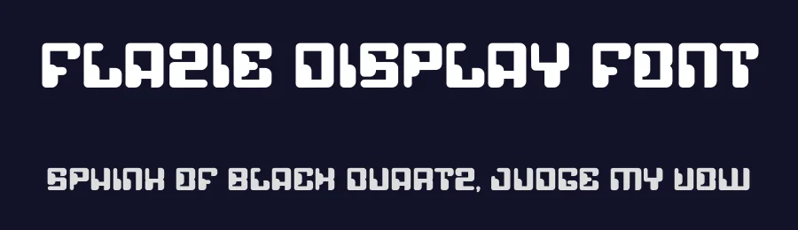 Flazie Display Font by Dhabee — Display Font — thumbnail 2