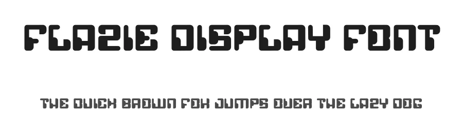 Flazie Display Font by Dhabee — Display Font