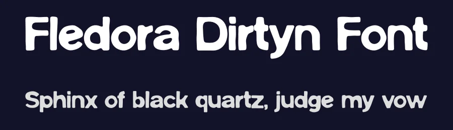 Fledora Dirtyn Font by MaikoHatta — Display Font — thumbnail 2