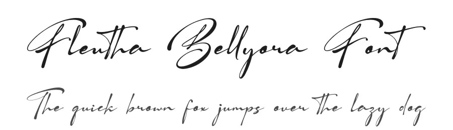 Flentha Bellyora Font by Denustudios — Script Handwritten Font