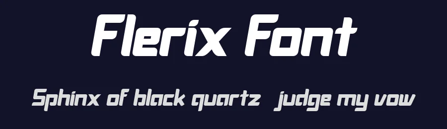 Flerix Font by Flawless And Co — Sans Serif Font — thumbnail 2