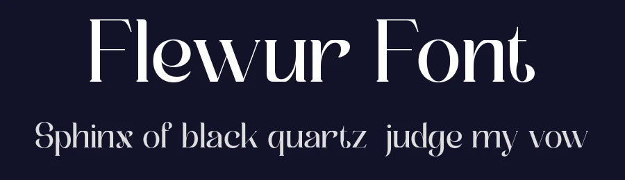 Flewur Font by Pikgura — Serif Font — thumbnail 2