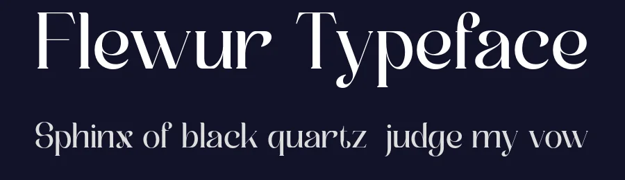 Flewur Typeface by Pikgura Type — Display Font — thumbnail 2