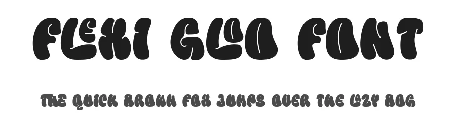 Flexi Gloo Font by Dryy.type โ Decorative Font