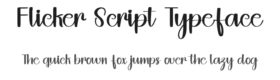 Flicker Script Typeface by inermediaSTUDIO — Script Handwritten Font
