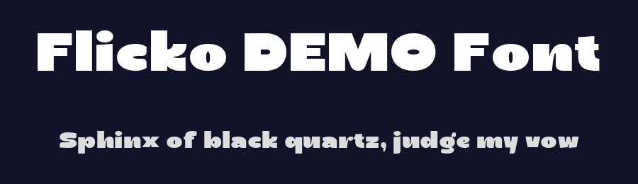 Flicko DEMO Font by Say Studio — Display Font — thumbnail 2