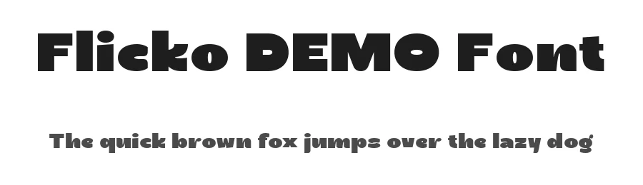 Flicko DEMO Font by Say Studio — Display Font