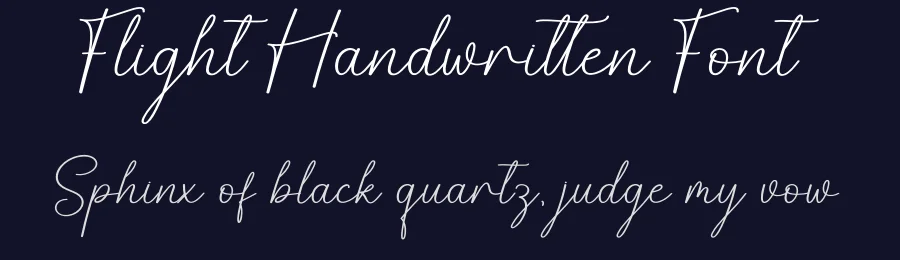 Flight Handwritten Font by creativeletter — Script Handwritten Font — thumbnail 2