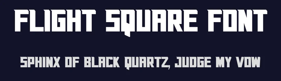 Flight Square Font by Rachmad bagus f — Display Font — thumbnail 2