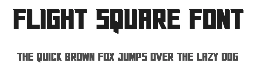 Flight Square Font by Rachmad bagus f — Display Font