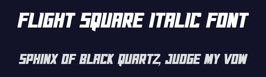Flight Square Italic Font by Rachmad bagus f — Display Font — thumbnail 2