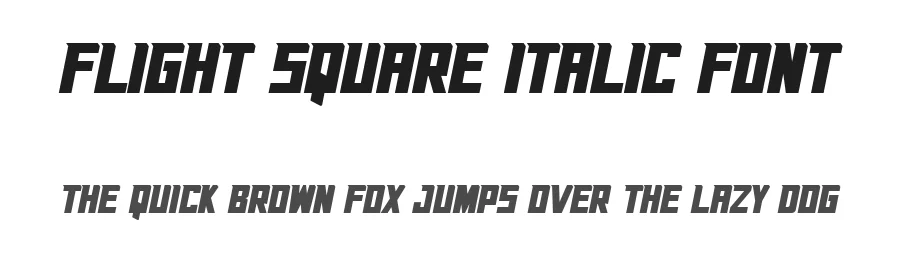 Flight Square Italic Font by Rachmad bagus f — Display Font
