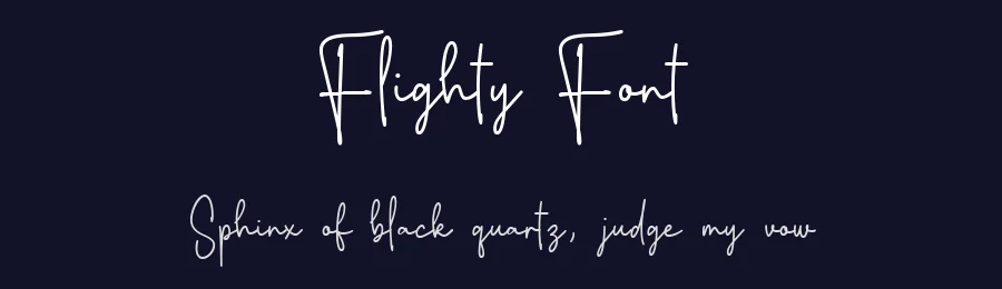 Flighty Font by nhfonts — Decorative Font — thumbnail 2