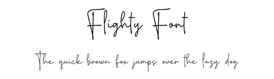 Flighty Font by nhfonts β Decorative Font