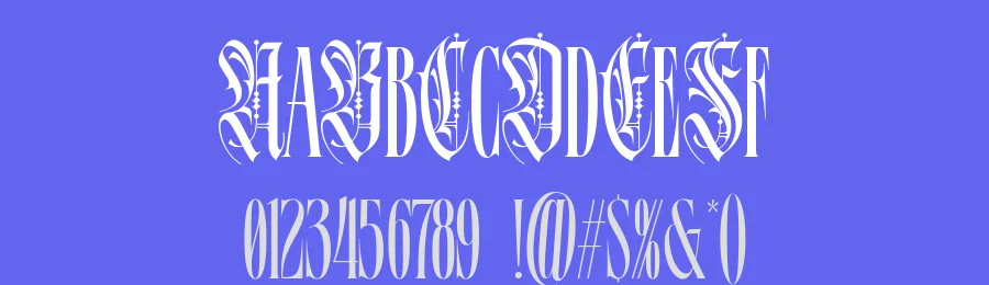 Flora Branch Font by alit design — Blackletter Font — thumbnail 3