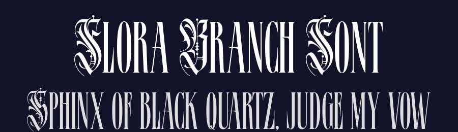 Flora Branch Font by alit design — Blackletter Font — thumbnail 2