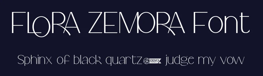 Flora Zemora Font by nihstudio — Display Font — thumbnail 2