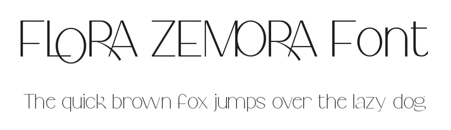 Flora Zemora Font by nihstudio — Display Font