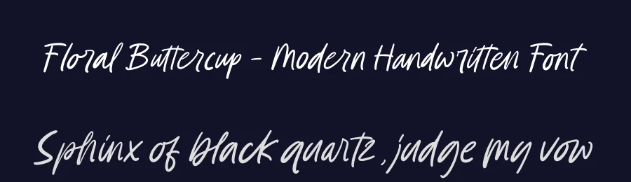 Floral Buttercup – Modern Handwritten Font by stylishtype.co — Script Handwritten Font — thumbnail 2