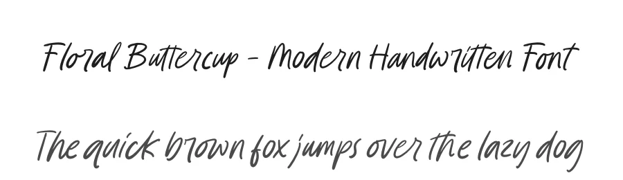 Floral Buttercup – Modern Handwritten Font by stylishtype.co — Script Handwritten Font