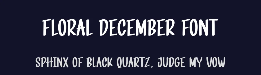 Floral December Font by andikastudio — Display Font — thumbnail 2