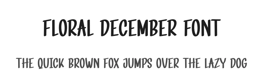 Floral December Font by andikastudio — Display Font
