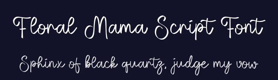 Floral Mama Script Font by Craftedtype — Script Handwritten Font — thumbnail 2