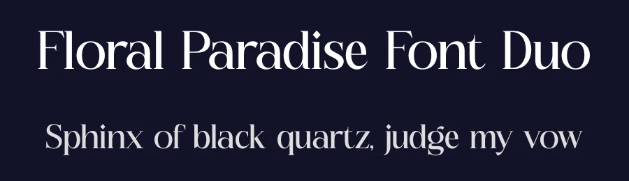 Floral Paradise Font Duo by Storytype — Serif Font — thumbnail 2