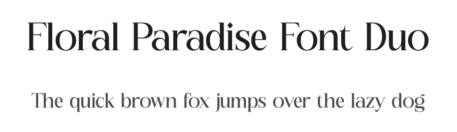 Floral Paradise Font Duo by Storytype — Serif Font