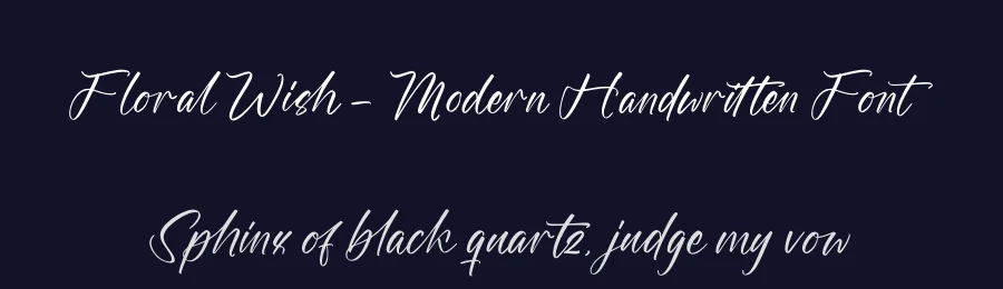 Floral Wish – Modern Handwritten Font by stylishtype.co — Script Handwritten Font — thumbnail 2