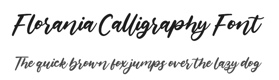 Florania Calligraphy Font by balpirick — Script Handwritten Font