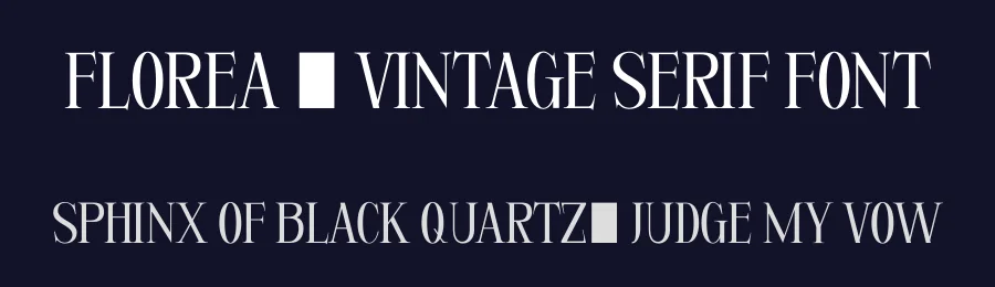 Florea – Vintage Serif Font by sixtypefoundry — Serif Font — thumbnail 2