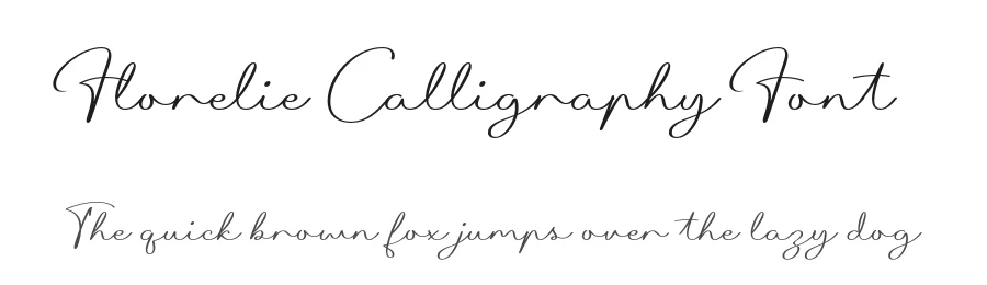 Florelie Calligraphy Font by Krismagraph — Script Handwritten Font