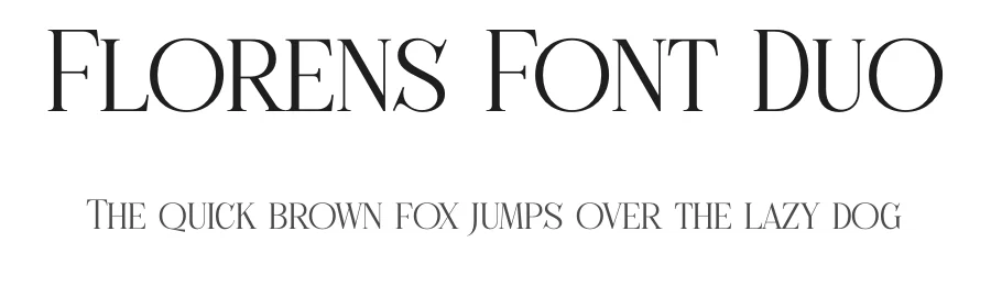 Florens Font Duo by Storytype — Serif Font