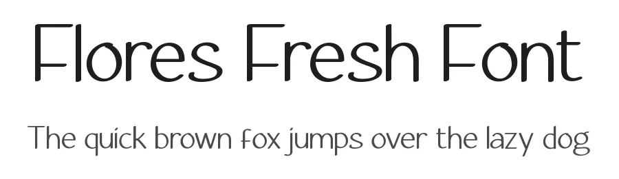 Flores Fresh Font by CalligraphyFonts.net — Display Font
