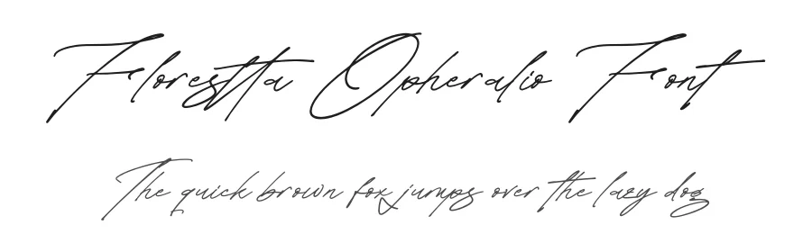 Florestta Opheralio Font by glorytype — Script Handwritten Font