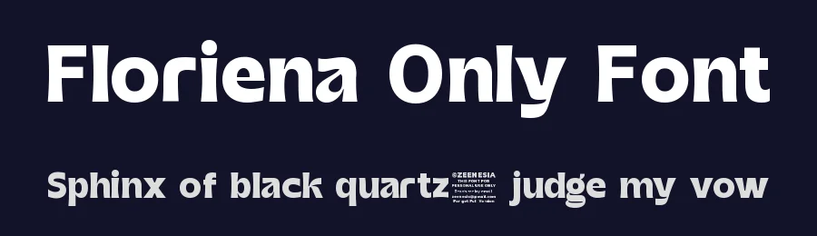 Floriena Only Font by zeenesia — Sans Serif Font — thumbnail 2