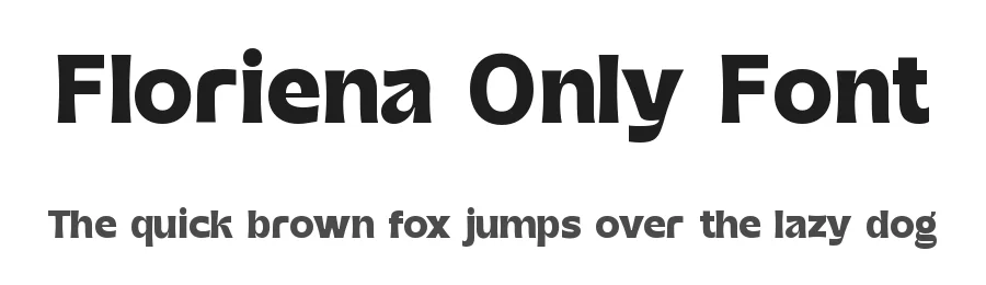 Floriena Only Font by zeenesia β Sans Serif Font