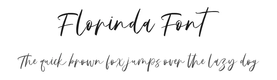 Florinda Font by metafontsy — Script Handwritten Font