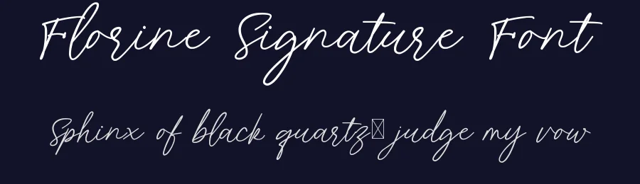 Florine Signature Font by wibisono2001 — Script Handwritten Font — thumbnail 2