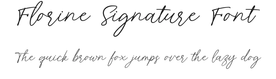 Florine Signature Font by wibisono2001 — Script Handwritten Font