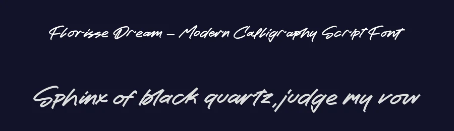 Florisse Dream – Modern Calligraphy Script Font by stylishtype.co — Script Handwritten Font — thumbnail 2