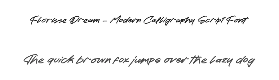 Florisse Dream – Modern Calligraphy Script Font by stylishtype.co — Script Handwritten Font