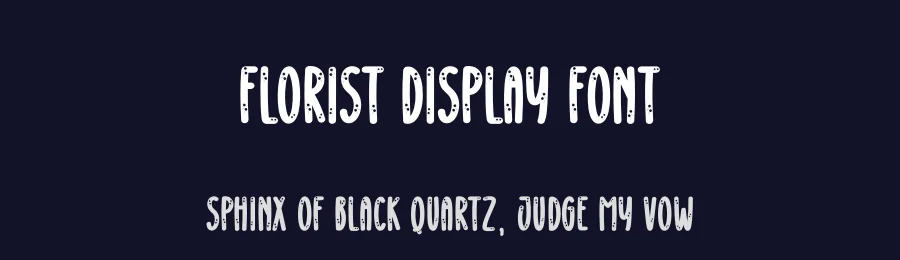 Florist Display Font by creativeletter — Display Font — thumbnail 2