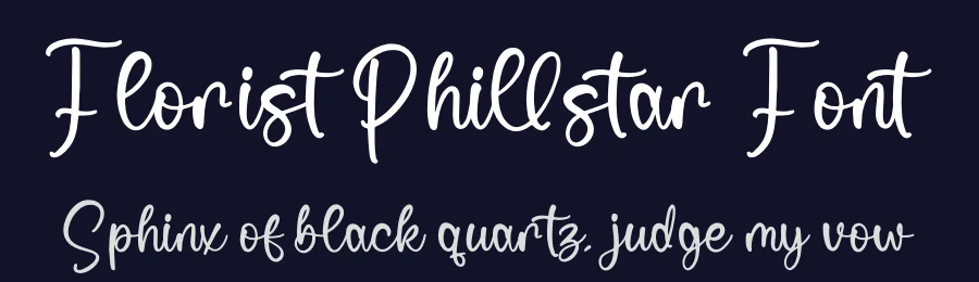 Florist Phillstar Font by glorytype — Script Handwritten Font — thumbnail 2