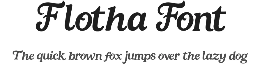 Flotha Font by Creacy Studio — Display Font
