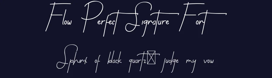 Flow Perfect Signature Font by edricstudio — Script Handwritten Font — thumbnail 2