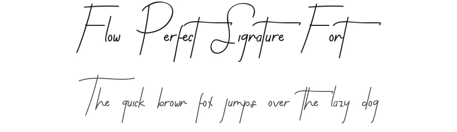 Flow Perfect Signature Font by edricstudio — Script Handwritten Font